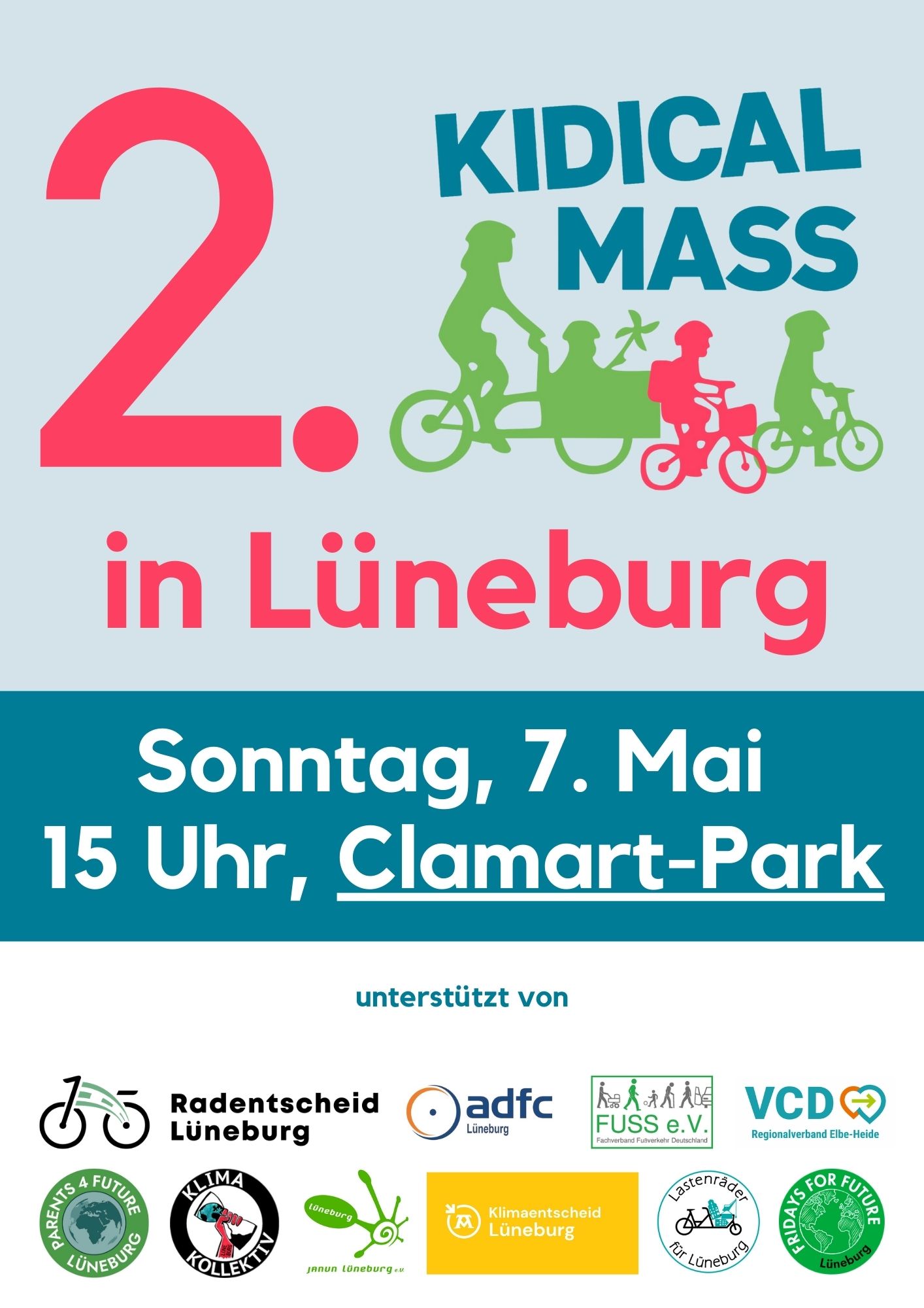 You are currently viewing 2. Kidical Mass in Lüneburg – Vorfahrt für Fahrrad-Kids
